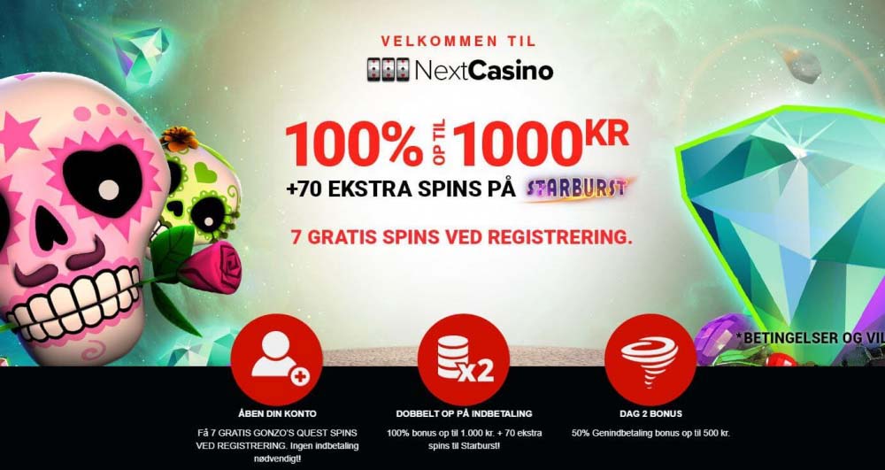 Ekskluvis bonus: 7 gratis spins på skønne Gonzos Quest