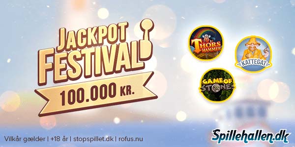 Du er inviteret til Jackpot Festival, hvor der bliver lagt 100.000 kr. oveni gevinsterne