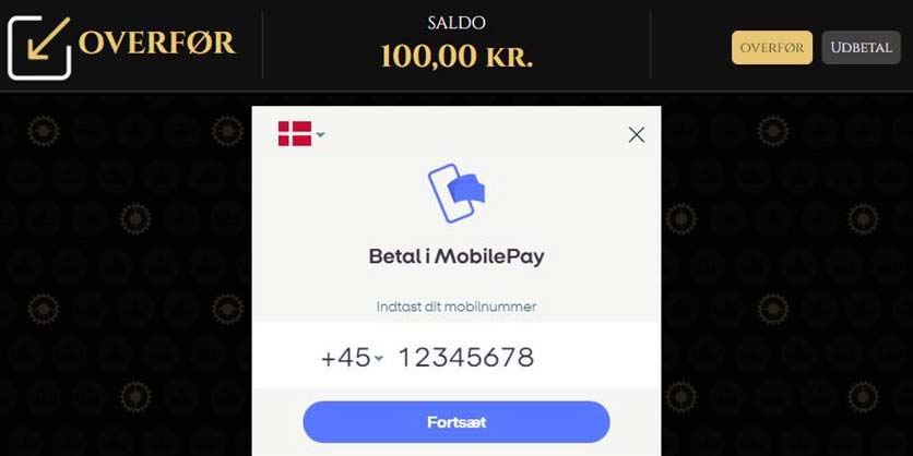 Nu kan du betale med MobilePay på casino