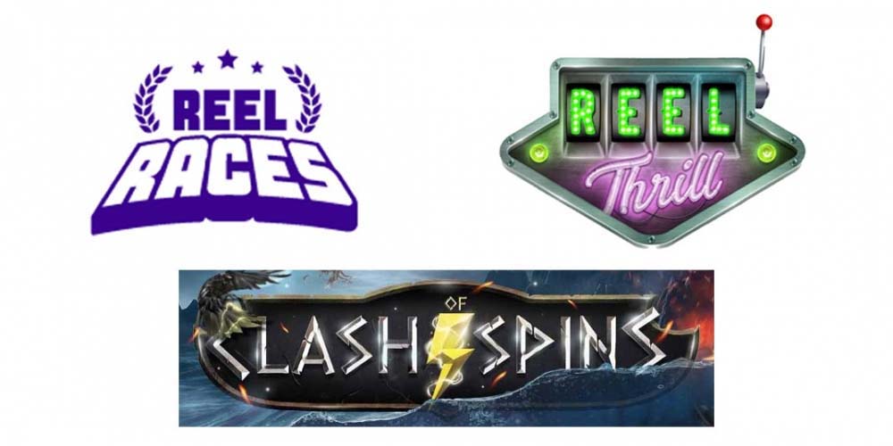 Reel Races, Reel Thrills og Clash of Spins - få bonus oveni din bonus