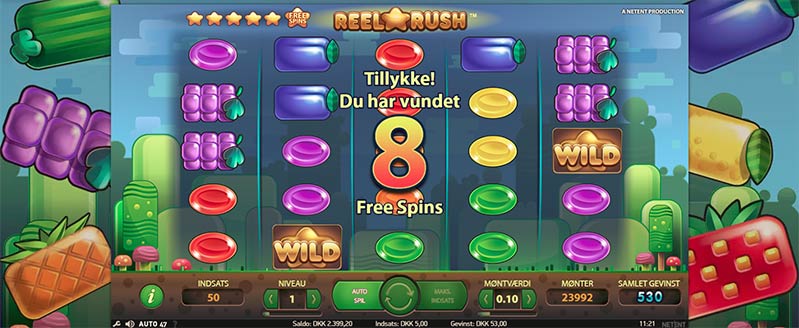 Reel Rush Free Spins