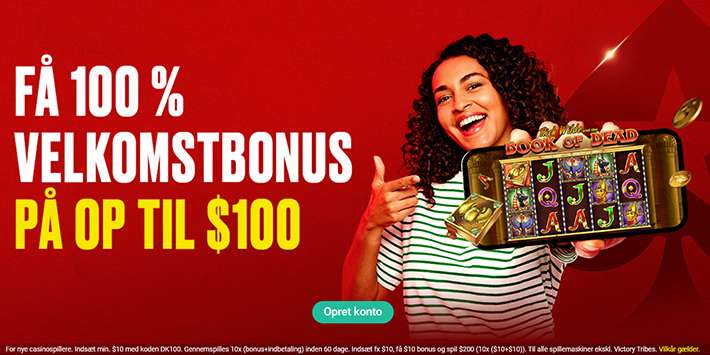 Pokerstars Casino bonuskode: 100% bonus op til $100