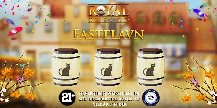 Kom til Fastelavnsfest hos Royal Casino og vind Free Spins eller penge