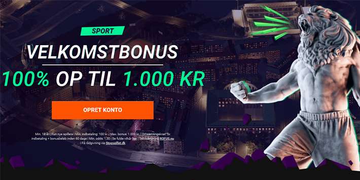 Få 1.000 kr. sportsbonus på Betinia