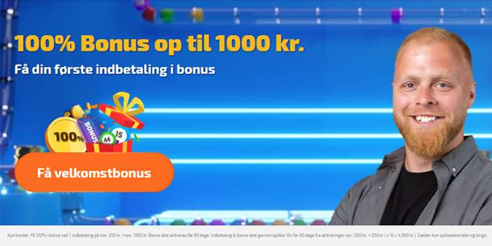 Få 100% bonus op til 1.000 kr. på Spilnu