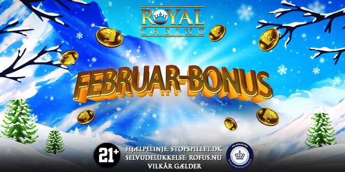 Få en 100% Februarbonus på 100 kr. 