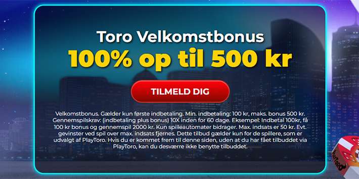 Få 100% bonus på PlayToro